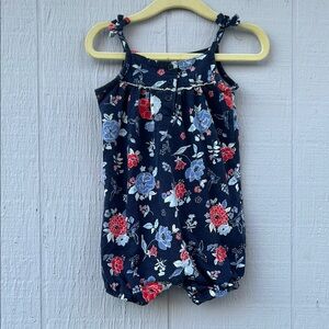 Carter's Navy Floral Baby Outfit